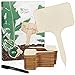Foto Holzschilder zum Beschriften: Premium Holz Pflanzenstecker im Set mit 60x Pflanzschilder und Stift – Schöne Pflanzenschilder zum Beschriften wetterfest – Holz Schilder zum Beschriften von OwnGrown Rezension