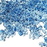 KISEER Clear Aquarium Glass Stone Bulk 1 LB Sea Glass Beads Gems Marbles Pebbles Gravel Rock for Aquarium, Fish Tank, Garden, Vase Fillers, Succulent Plants Decor (Sea Blue) Photo, new 2024, best price $11.49 review