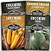 Photo Survival Garden Seeds Zucchini & Squash Collection Seed Vault - Non-GMO Heirloom Seeds for Planting Vegetables - Assortment of Golden, Round, Black Beauty Zucchinis and Straight Neck Summer Squash review