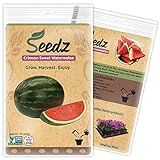 Organic Watermelon Seeds, APPR. 75, Crimson Sweet Watermelon, Heirloom Vegetable Seeds, Certified Organic, Non Hybrid, USA Photo, new 2024, best price $7.88 review