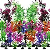 PietyPet 25 Pack Aquarium Plants, Fish Tank Decoration Colorful Artificial Fish Tank Decor Plants Aquarium Decorations for Household and Office Aquarium Simulation, Small to Large and Tall Photo, new 2024, best price $13.99 review
