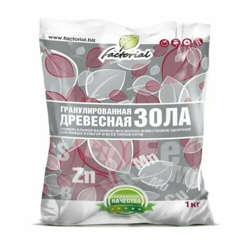 Удобрение Зола древесная, гранулы, 1 кг, Factorial фото