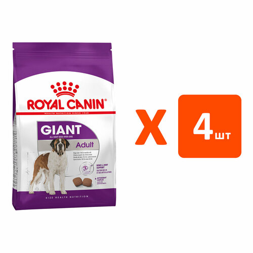 ROYAL CANIN GIANT ADULT для взрослых собак крупных пород (4 кг х 4 шт) фото