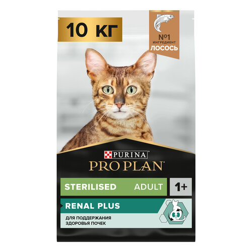 Сухой корм PRO PLAN® для взрослых стерилизованных кошек , с лососем, 10 кг фото