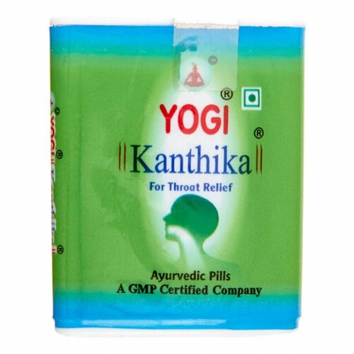 YOGI AYURVEDIC Йоги Кантика для устранения симптомов першения, боли в горле и кашле 70шт фото