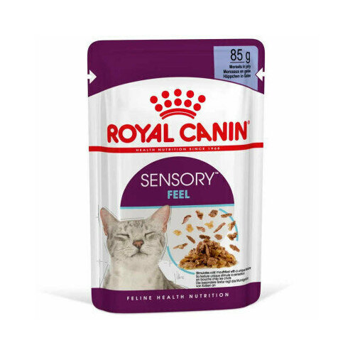 Влажный корм для кошек Royal Canin Sensory Feel 12 шт. х 85 г (кусочки в желе) фото