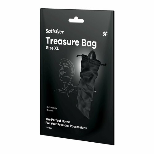 Черный мешочек для хранения игрушек Treasure Bag XL фото