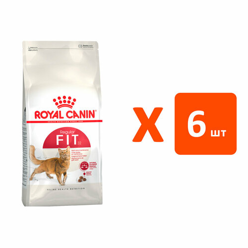 ROYAL CANIN FIT 32 для активных взрослых кошек (2 кг х 6 шт) фото