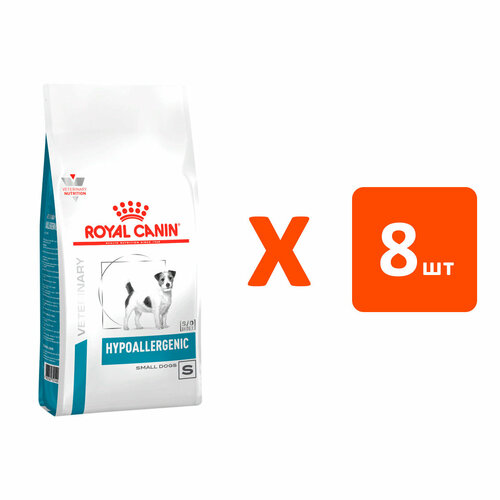 ROYAL CANIN HYPOALLERGENIC SMALL DOG S для взрослых собак маленьких пород при пищевой аллергии (1 кг х 8 шт) фото