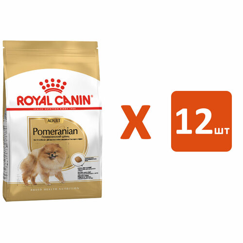 ROYAL CANIN POMERANIAN ADULT для взрослых собак померанский шпиц (0,5 кг х 12 шт) фото