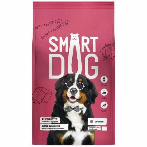 Smart Dog Для взрослых собак крупных пород с ягненком, 0.8 кг фото