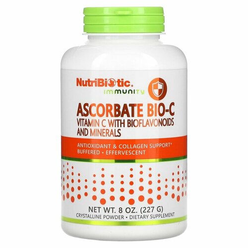 NutriBiotic, Immunity, аскорбат Bio-C, витамин C с биофлавоноидами и минералами, 227 г фото