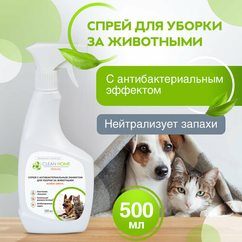 Средство Clean Home антисептик для уборки за животными удаление запахов фото