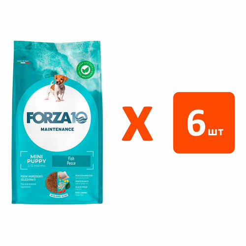 FORZA10 DOG MAINTENANCE PUPPY JUNIOR SMALL/MEDIUM для щенков маленьких и средних пород с рыбой (2 кг х 6 шт) фото