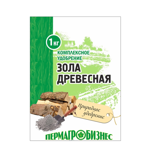 Зола древесная, натуральное минеральное удобрение, 1 кг фото