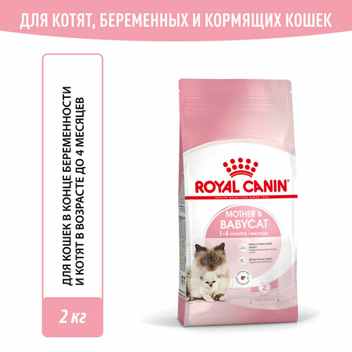 Сухой корм Royal Canin Mother & Babycat (Мазэ Энд Бэбикэт) для беременных и кормящих кошек, а также котят до 4 месяцев, 2 кг фото