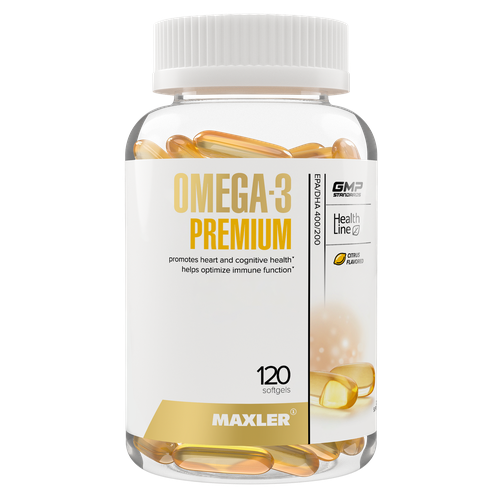 фото Омега-3 Премиум Maxler Omega-3 Premium 120 шт (USA), купить за 2167 руб онлайн