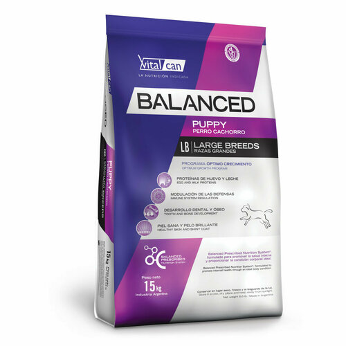 Vitalcan Balanced Dog Puppy сухой корм для щенков крупных пород с курицей - 15 кг фото