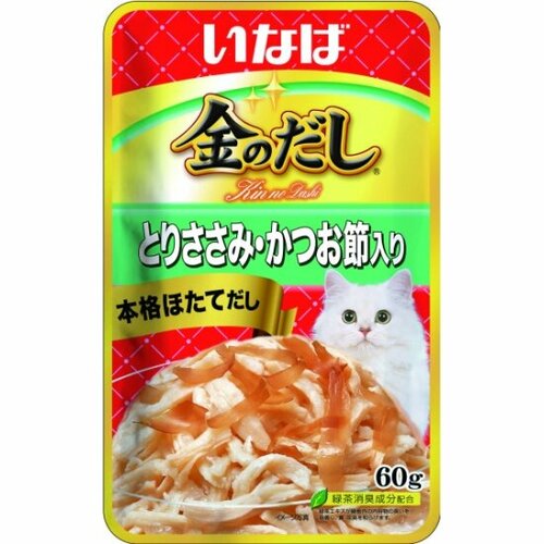 Влажный корм для кошек Inaba Kinnodashi Куриное филе с кацуобуси 60г фото