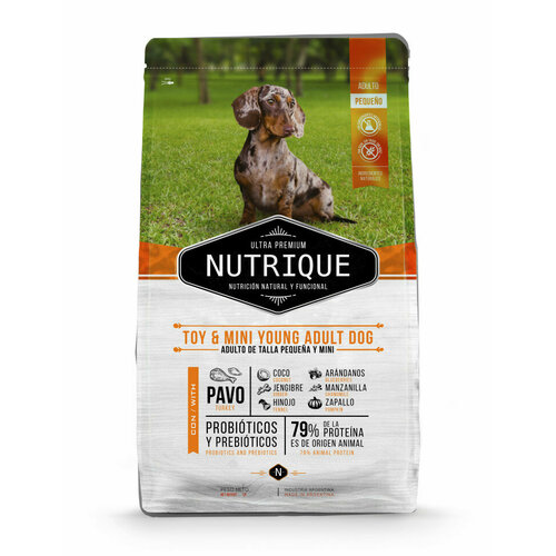 Vitalcan Nutrique Dog Adult сухой корм для взрослых собак мелких пород с индейкой - 350 г фото