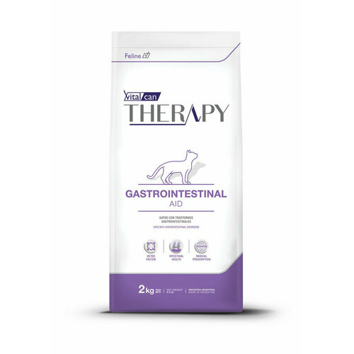 Vitalcan Therapy Feline Gastrointestinal Aid сухой корм для кошек всех возрастов, при заболеваниях ЖКТ, с курицей - 2 кг фото