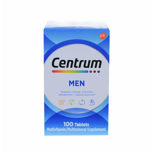 Витамины для мужчин Centrum Men Multivitamin 100 таблеток. фото