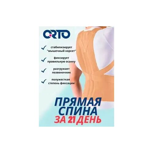 ORTO КГК 110. Корсет грудо-пояснично-крестцовый (XL-1 / Бежевый) фото