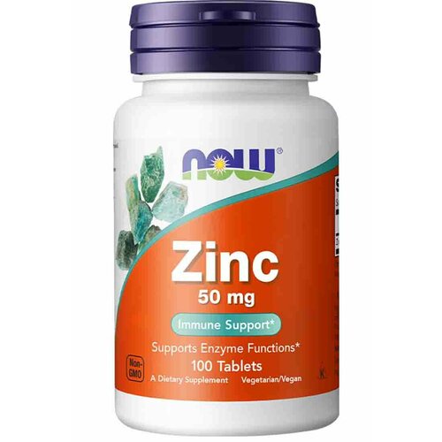 NOW Минералы NOW Zinc Gluconate 50mg 100 табл. фото