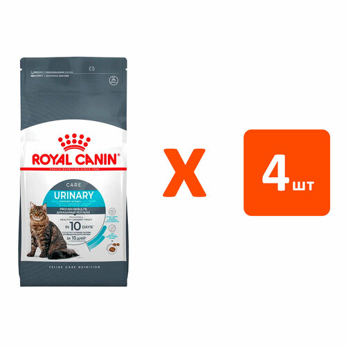 ROYAL CANIN URINARY CARE для взрослых кошек при мочекаменной болезни 0,4 кг х 4 шт фото