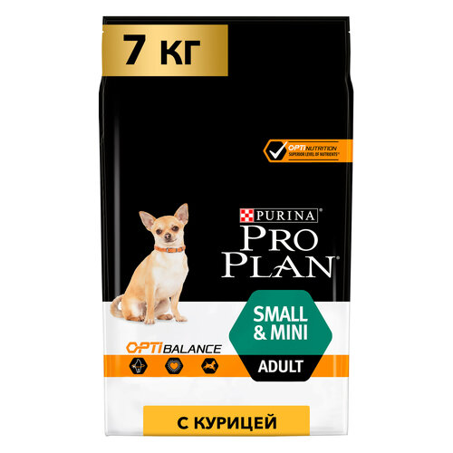 Сухой корм PRO PLAN® для взрослых собак мелких и карликовых пород, с высоким содержанием курицы 7 кг фото