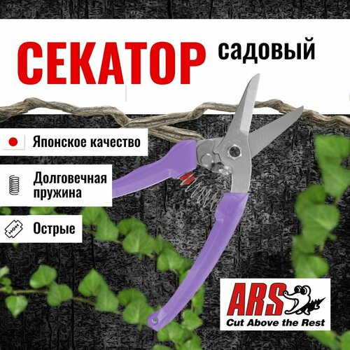 Секатор ARS 140DX-V профессиональный, длина 184 мм, фиолетовый фото