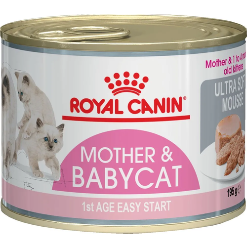 Влажный корм Royal Canin Mother & Babycat (Babycat Instinctive canned) 2шт х 195 г (мусс) фото