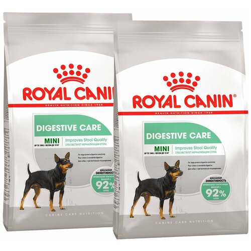 Сухой корм ROYAL CANIN MINI DIGESTIVE CARE для взрослых собак маленьких пород для поддержания здоровья пищеварительной системы (3 + 3 кг) фото