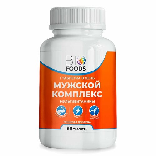 BioFoods, Мужской комплекс витаминов, мультивитамины, 90 таблеток фото