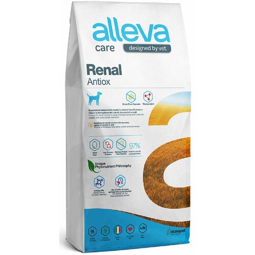 Сухой корм Alleva Care Dog Adult Renal-Antiox / Аллева Кэр Ренал, для взрослых собак всех пород, белезни почек, курица, 5 кг фото