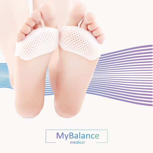 Подушечки защита от мозолей MyBalance силиконовые, с перфорацией, белый, универсальный размер, 2 шт фото