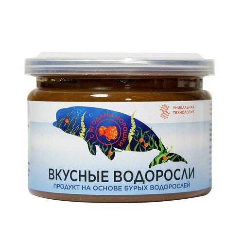 NativBio. Вкусные водоросли с ягодами морошки - продукт здорового питания из водоросли фукус. (Органические витамины, морской йод, макро-микроэлементы), 300 гр фото