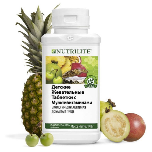 NUTRILITE Детские жевательные таблетки с мультивитаминами (таблетки массой 1235 мг) фото