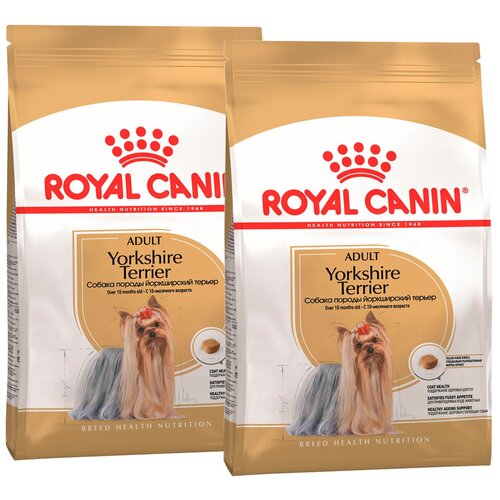 Сухой корм ROYAL CANIN YORKSHIRE TERRIER ADULT для взрослых собак йоркширский терьер (7,5 кг + 7,5 кг) фото