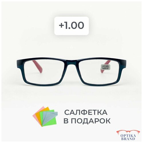 Очки прямоугольные для зрения мужские и женские +1.00 корригирующие очки для чтения +1 фото