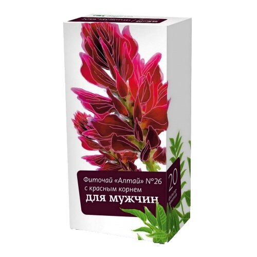 Алтайский кедр чай Алтай №26 с красным корнем для мужчин ф/п, 2 г, 20 шт. фото