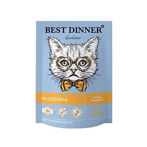 Влажный корм для кошек Best Dinner Vet Profi Gastrointestinal Индейка 12 шт * 85 гр фото