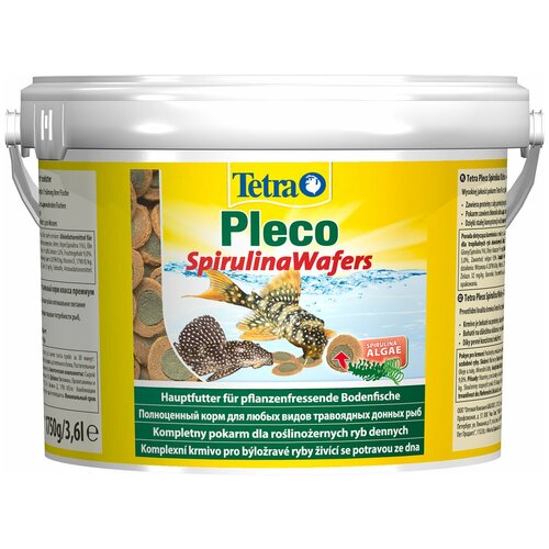 Сухой корм  для  рыб Tetra Pleco Spirulina Wafers, 3.6 л, 1.75 кг фото