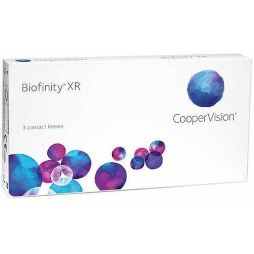 Контактные линзы CooperVision Biofinity XR, 3 шт., R 8,6, D +12, прозрачный, 1 уп. фото