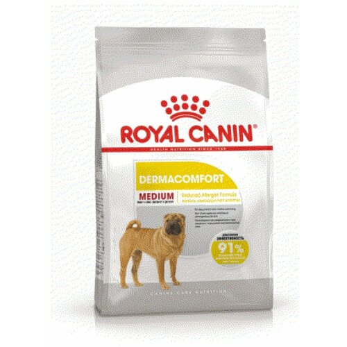 Royal Canin Medium Dermacomfort Корм сухой для взрослых собак средних размеров при раздражениях и зуде кожи (упаковка: 3 кг, вес: 3) фото