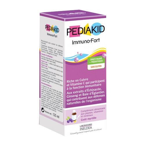 PEDIAKID Immuno-Fort сироп фл., 125 мл, 150 г, черника фото