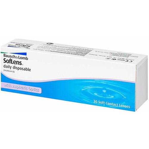 Контактные линзы Bausch & Lomb Soflens Daily Disposable, 30 шт., R 8,6, D -3,25 фото