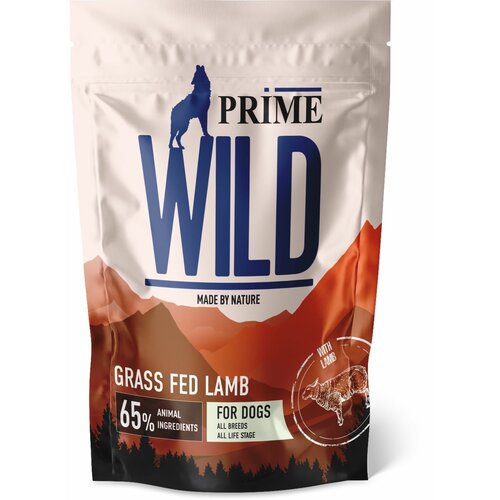 Сухой корм PRIME WILD GF GRASS FED для щенков и собак всех пород, с ягненком 500гр фото