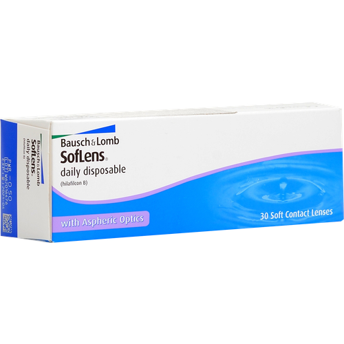 Контактные линзы Bausch & Lomb Soflens Daily Disposable, 30 шт., R 8,6, D -1,75 фото