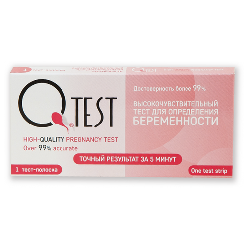 Тест для определения беременности, Qtest фото